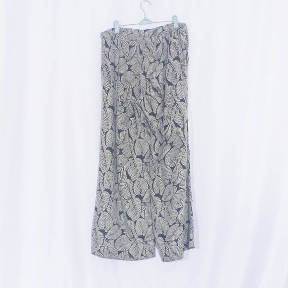 ANTHROPOLOGIE ELEVENSES Native Palm Wide Leg Pants Size M - Picture 5 of 8